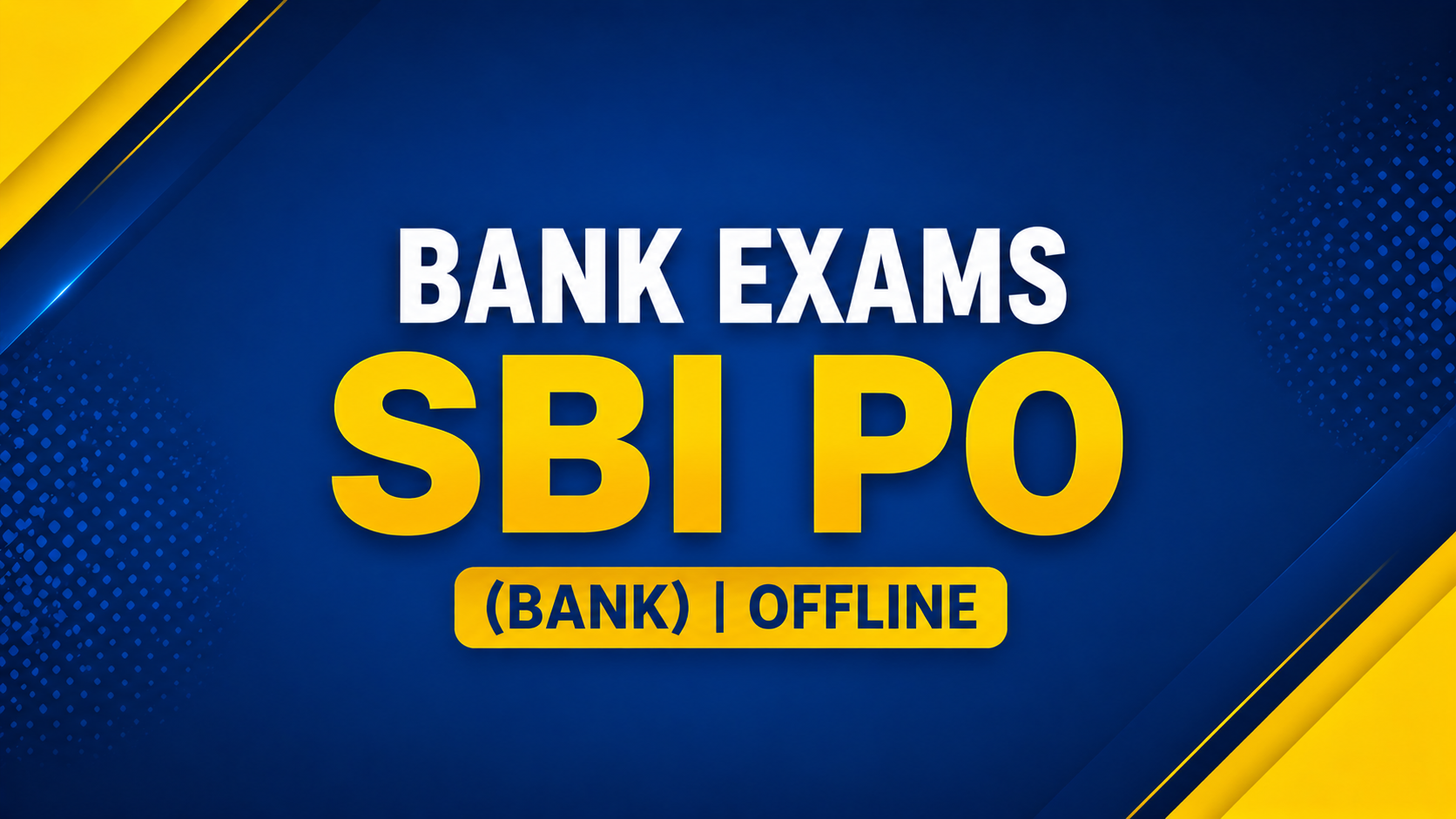 Bank exams SBI PO